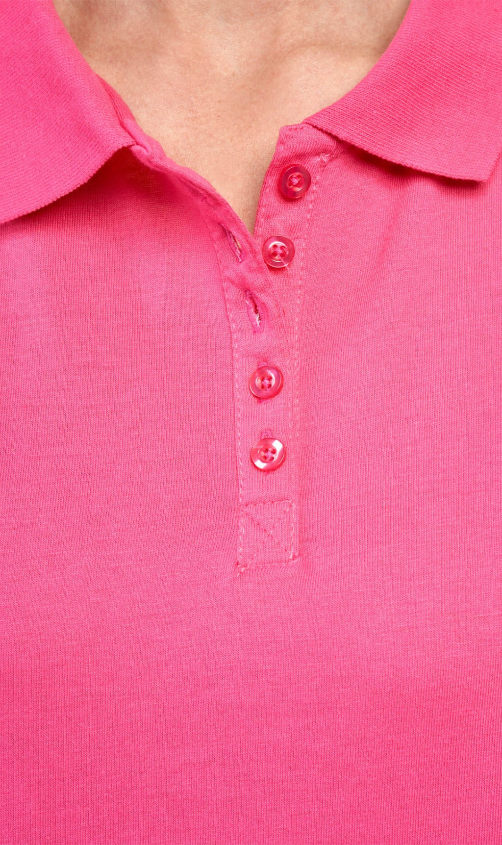 7.Women's Short Sleeve Pique Knit Polo Shirt — Relaxed Fit Cotton Blend