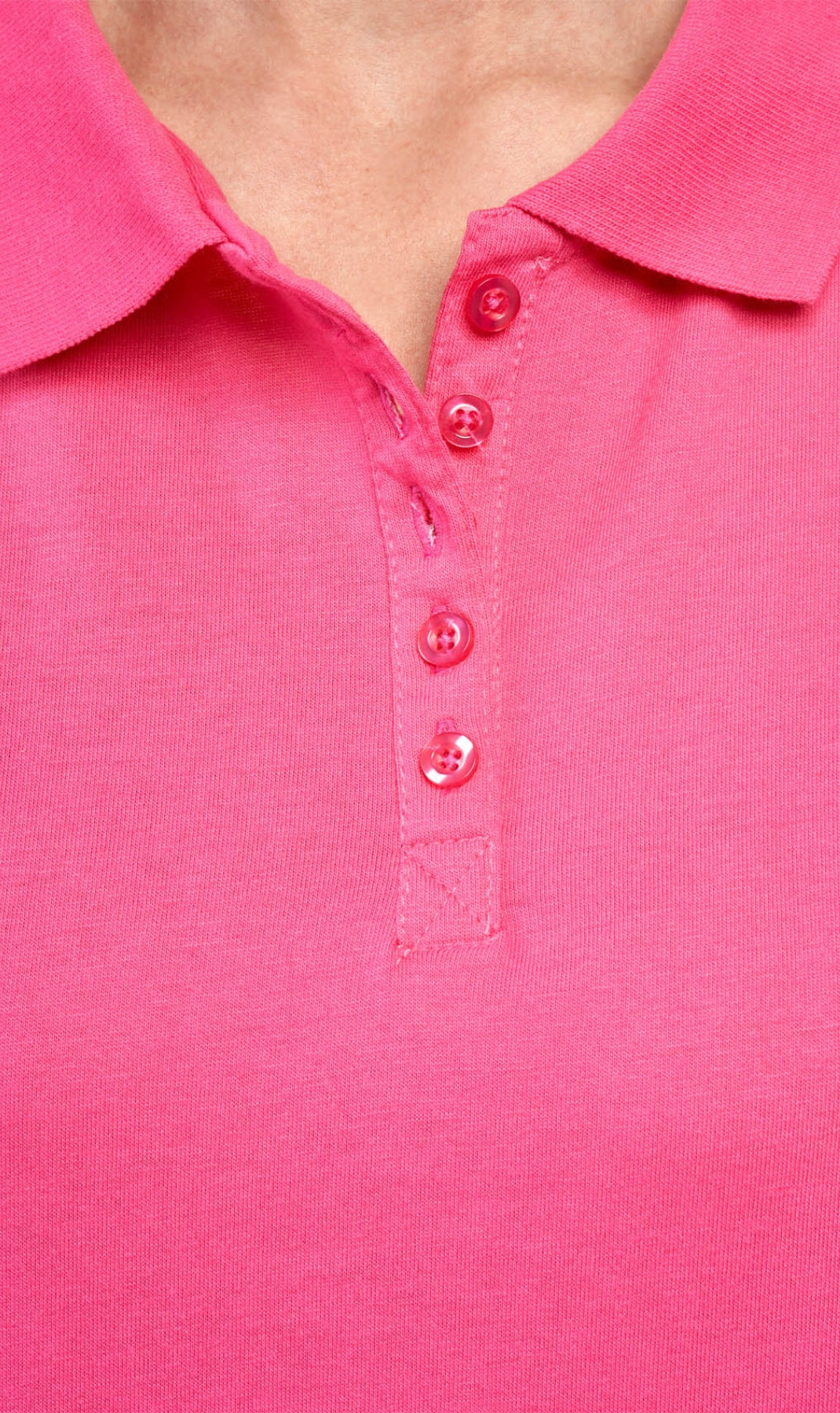 7.Women's Short Sleeve Pique Knit Polo Shirt — Relaxed Fit Cotton Blend