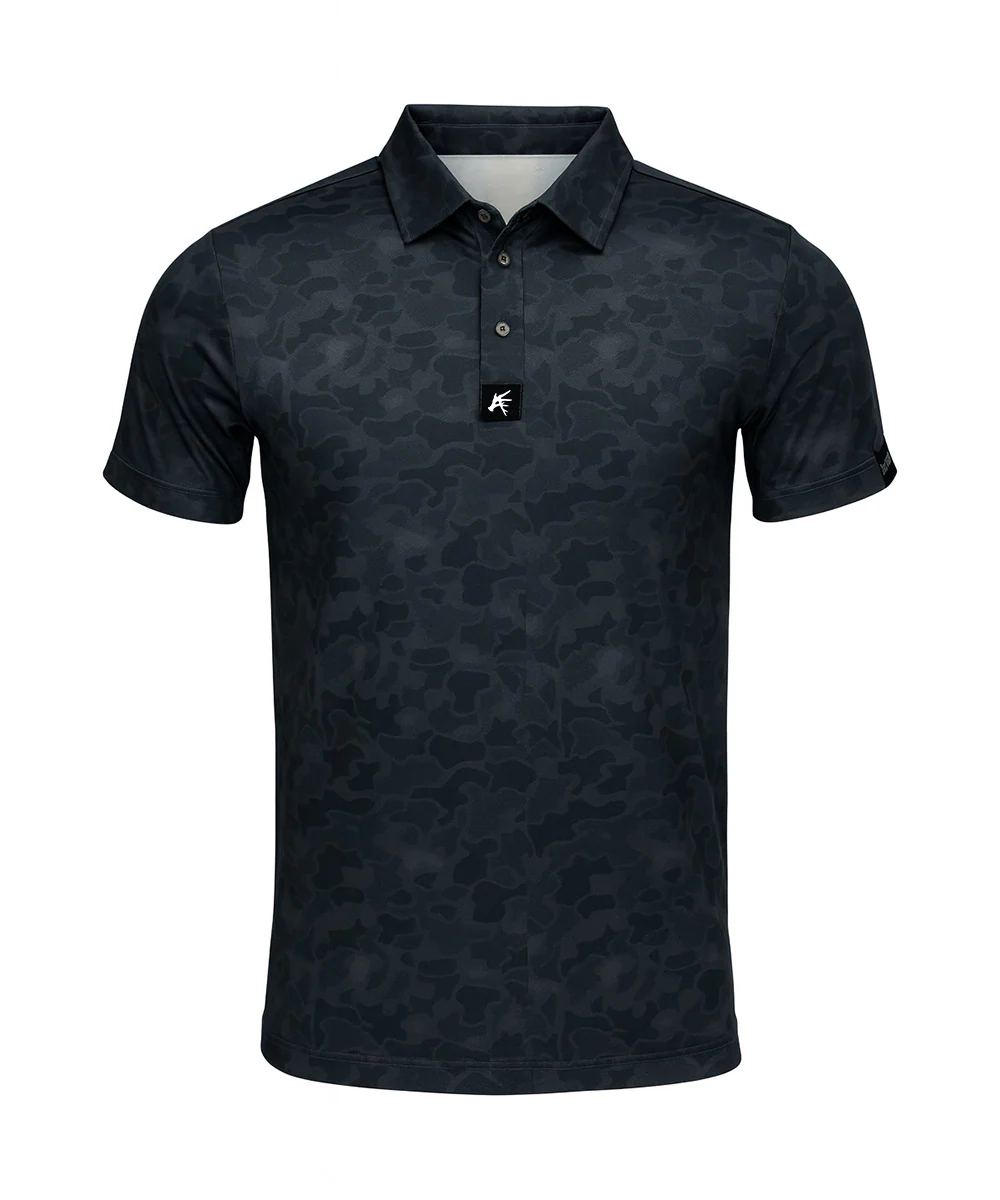 7.Black Marsh Duck Camo Golf Polo