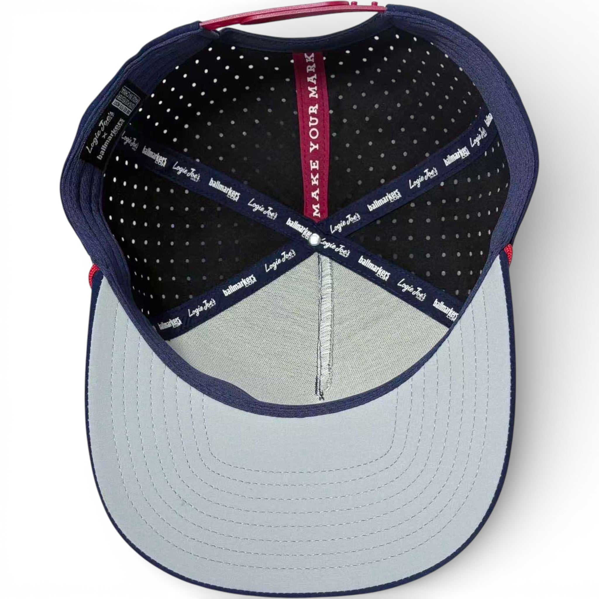 7.1Crab Trap Golf Hat | Snapback Cap | Built-in Magnetic Ball Marker Holder + Marker Included | Adjustable | One Size