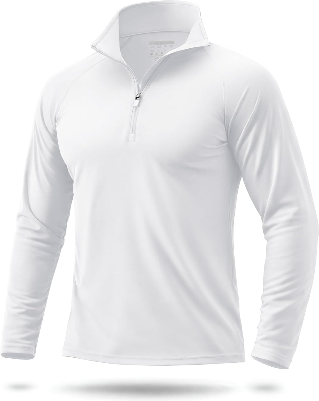 Men'S UPF 50+ Sun Shirts 1/4 Zip Long Sleeve SPF UV Protection Lightweight Quick Dry Quarter Zip Golf Shirts