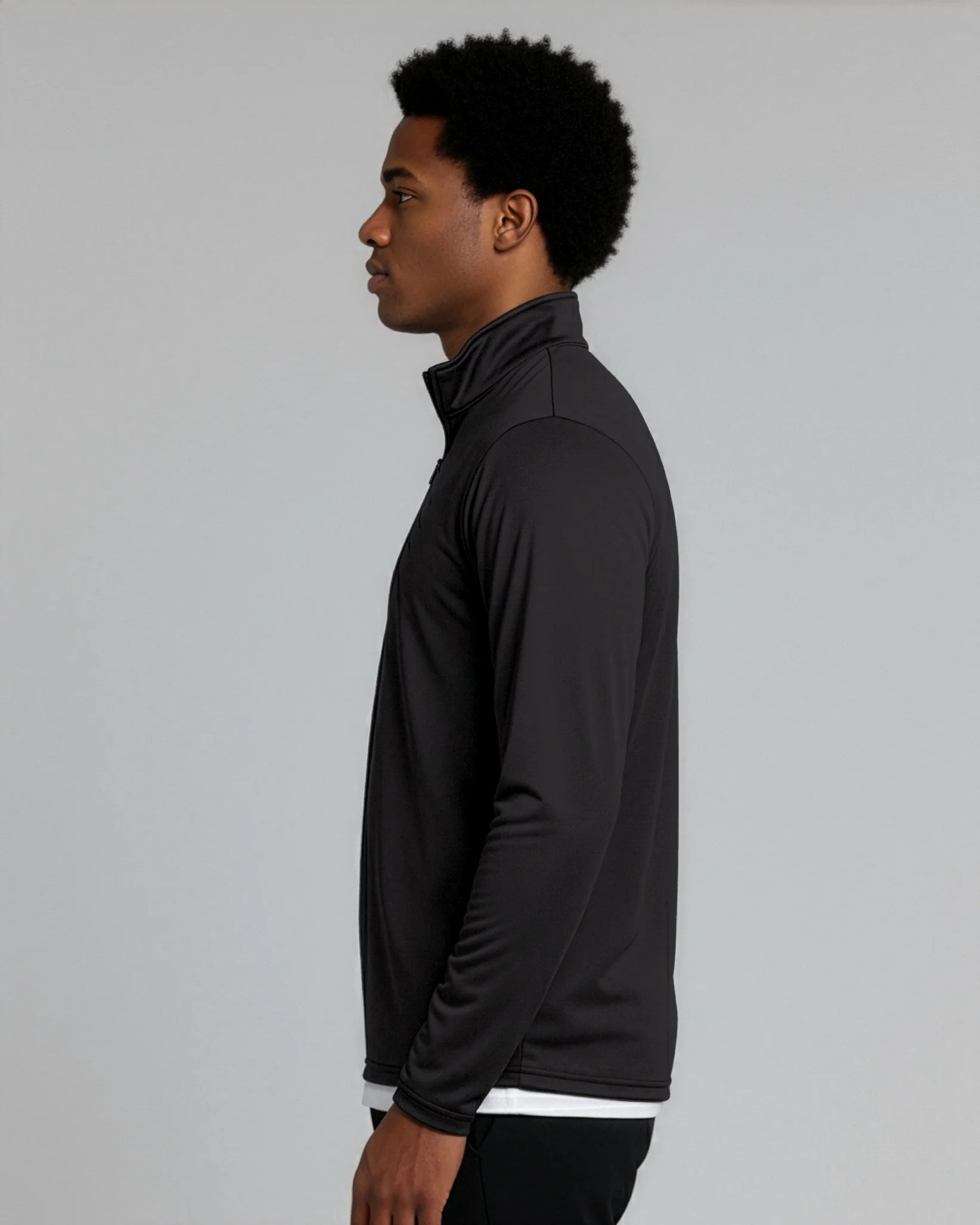3 Pack: Men'S Dry-Fit Active Quarter Zip Long Sleeve Athletic Performance Pullover (Available in Big & Tall)