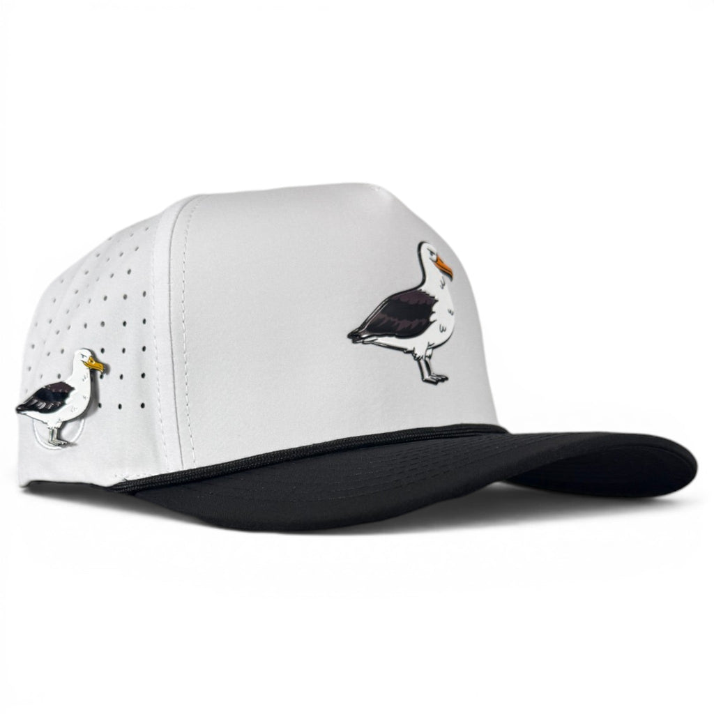 7.1Albatross Golf Hat | Snapback Cap | Built-in Magnetic Ball Marker Holder + Marker Included | Adjustable | Bird