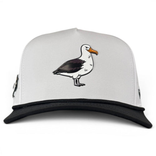 A.Albatross Golf Hat | Snapback Cap | Built-in Magnetic Ball Marker Holder + Marker Included | Adjustable | Bird