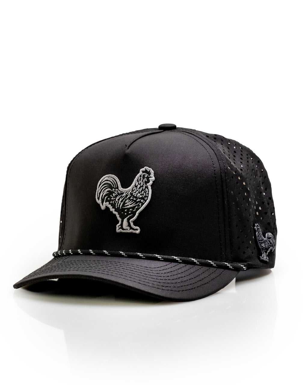 A.Black Cock Black - Perforated Rope Hat