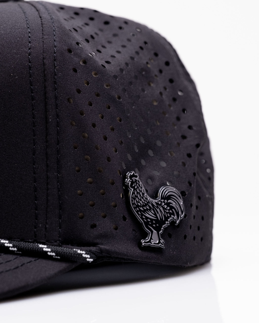 A.Black Cock Black - Perforated Rope Hat