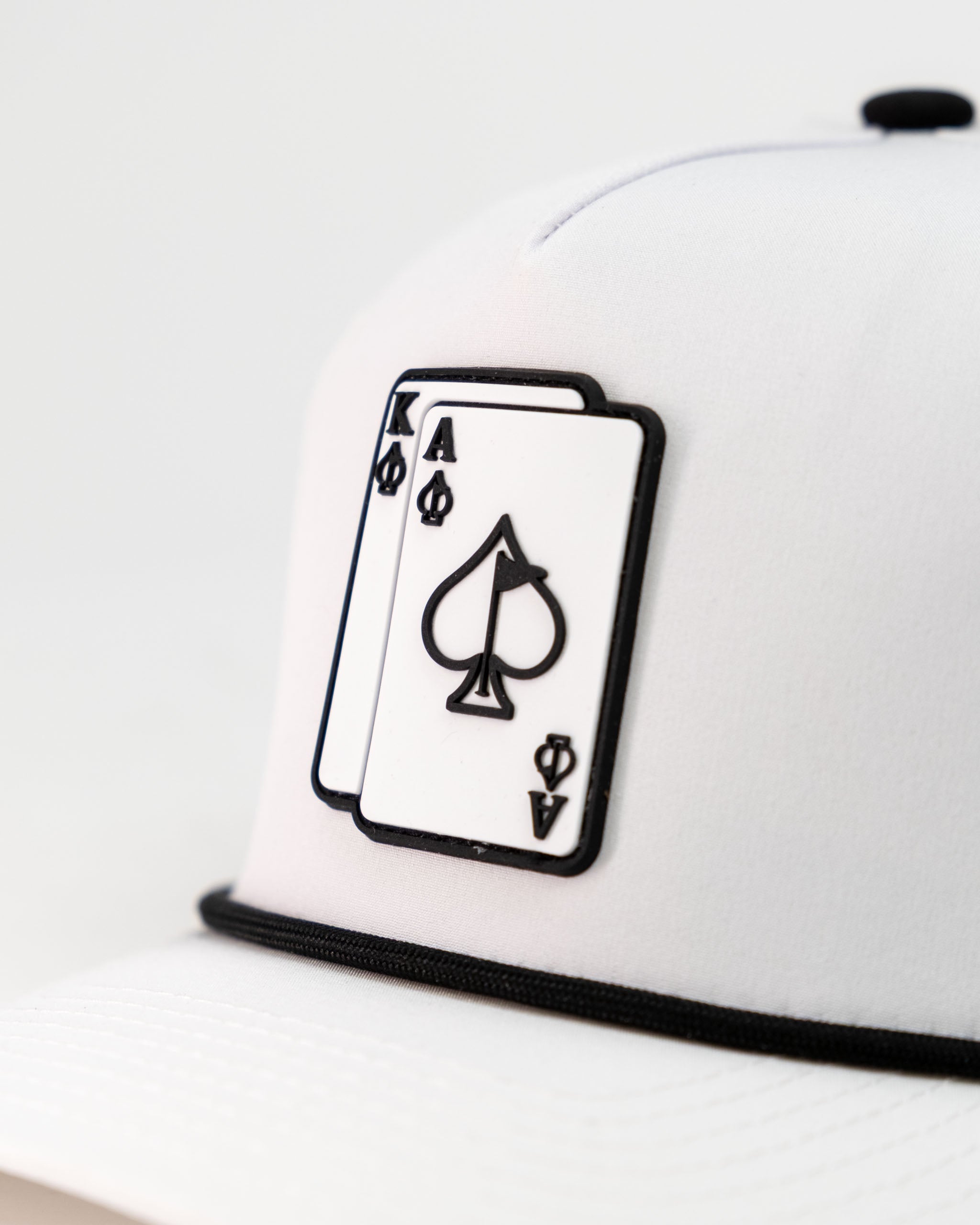 A.Ace/King White - Perforated Rope Hat