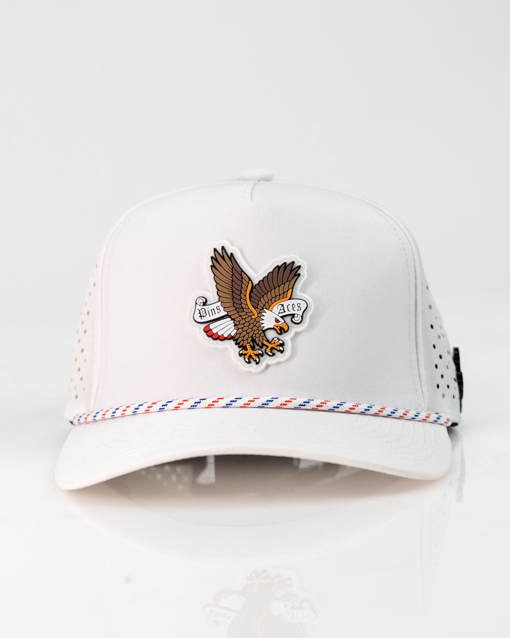7.1P/AFreedom Eagle White - Perforated Rope Hat
