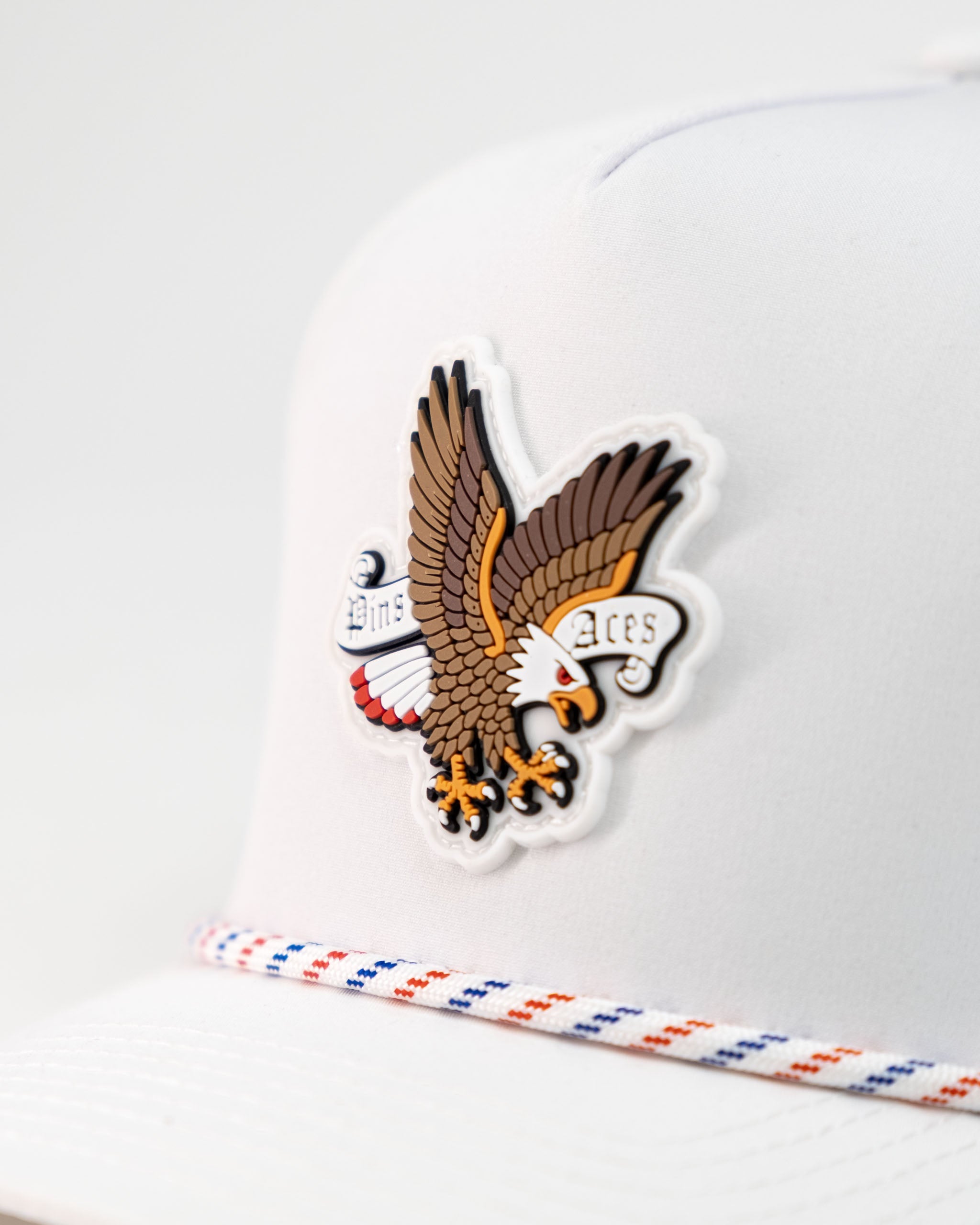 7.1P/AFreedom Eagle White - Perforated Rope Hat