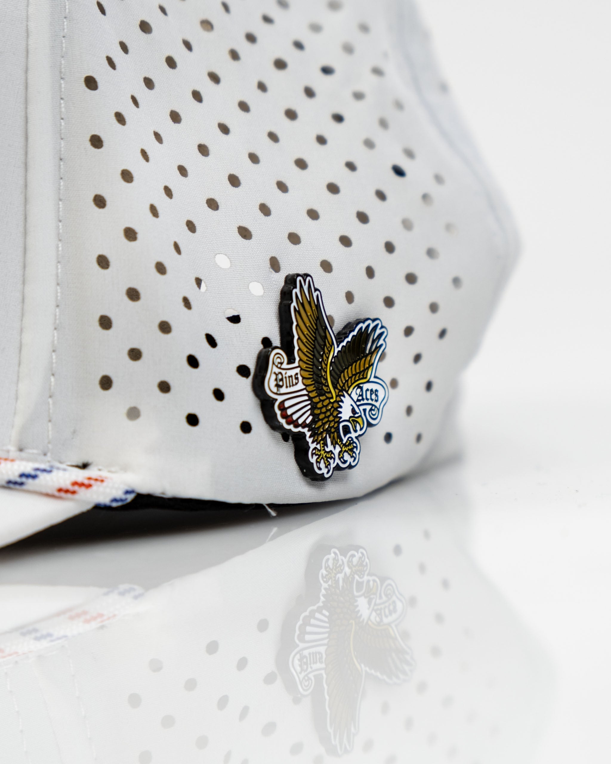 7.1P/AFreedom Eagle White - Perforated Rope Hat