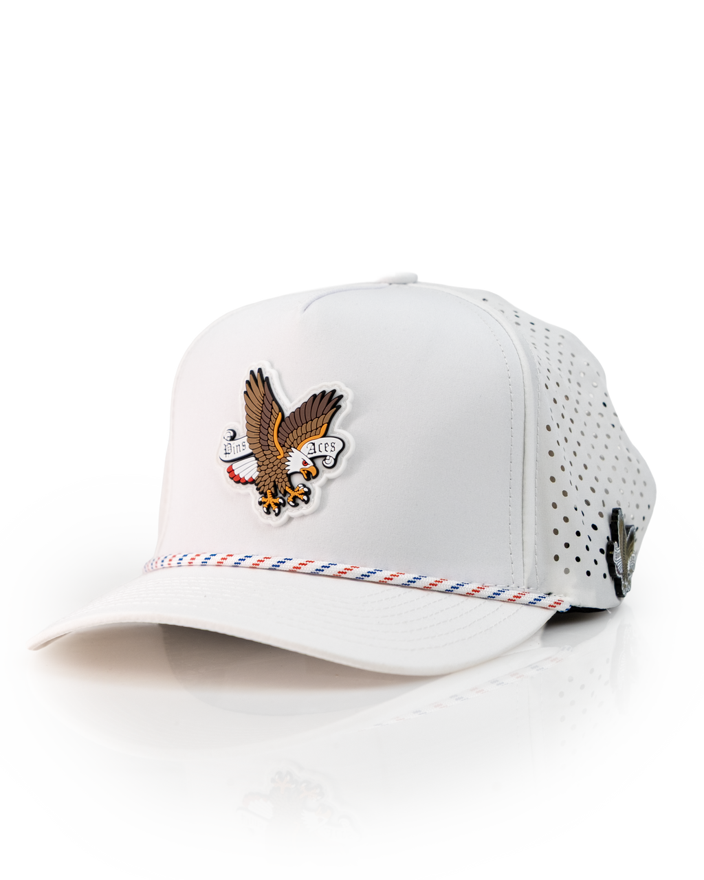 7.1P/AFreedom Eagle White - Perforated Rope Hat