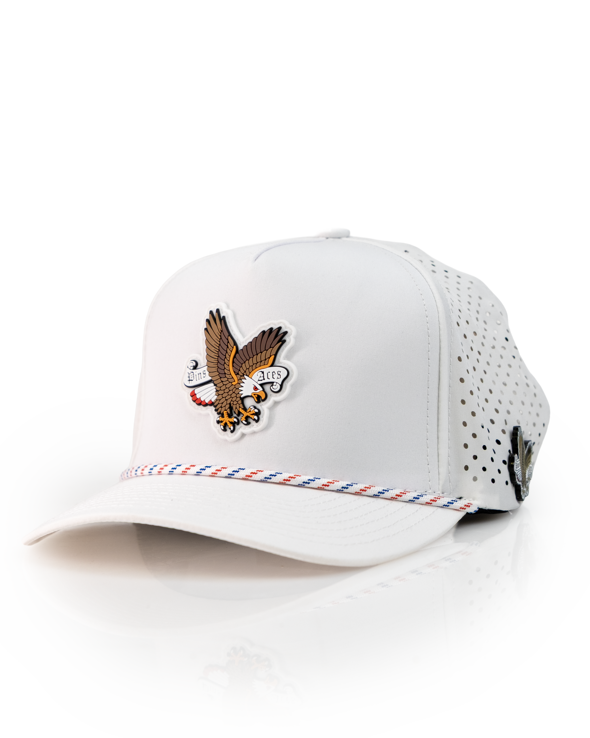 7.1P/AFreedom Eagle White - Perforated Rope Hat