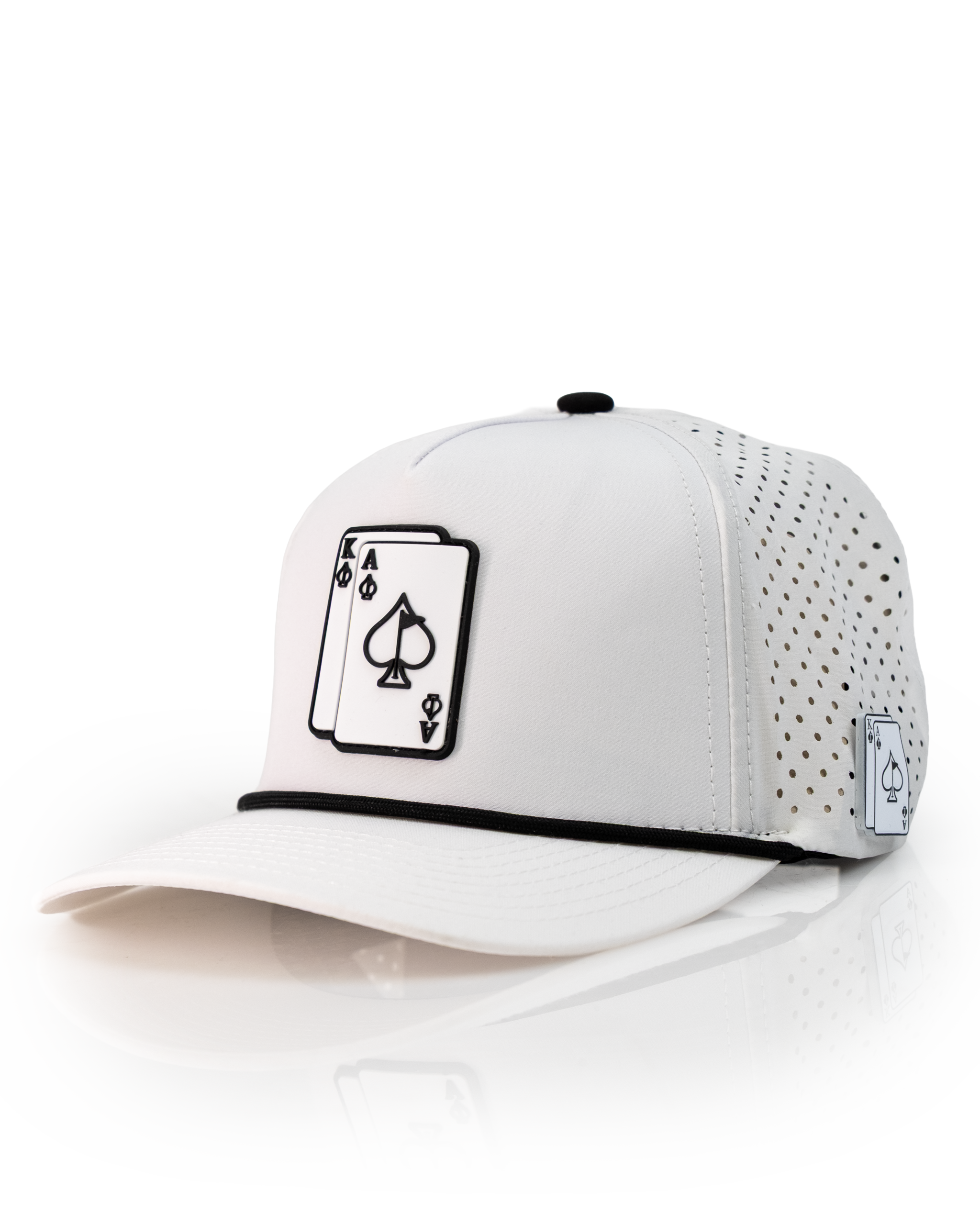 A.Ace/King White - Perforated Rope Hat