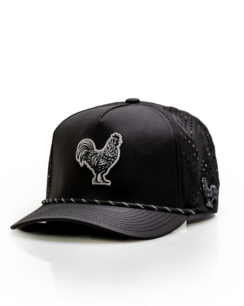 A.Black Cock Black - Perforated Rope Hat