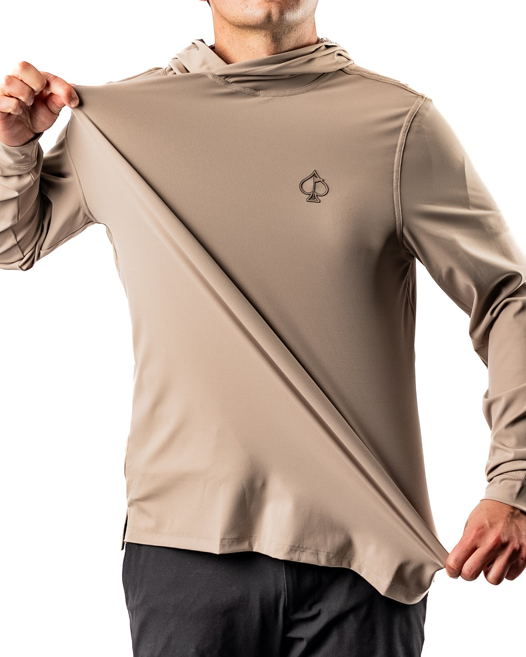 AM1.Performance Golf Hoodie - Big Blind Ash