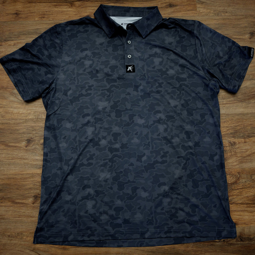 7.Black Marsh Duck Camo Golf Polo