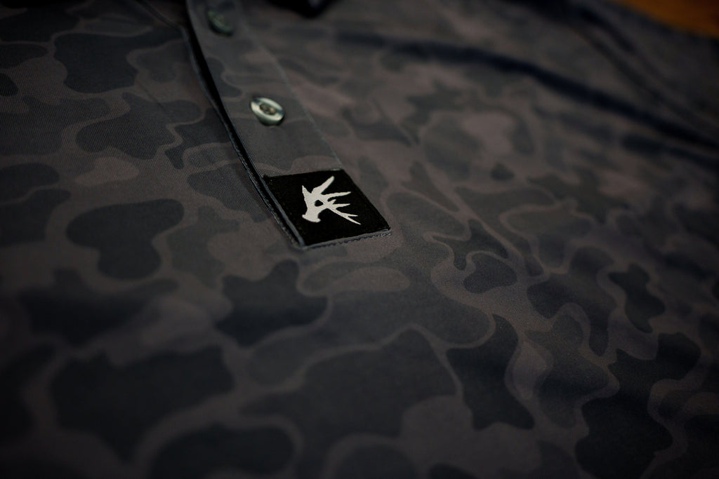7.Black Marsh Duck Camo Golf Polo