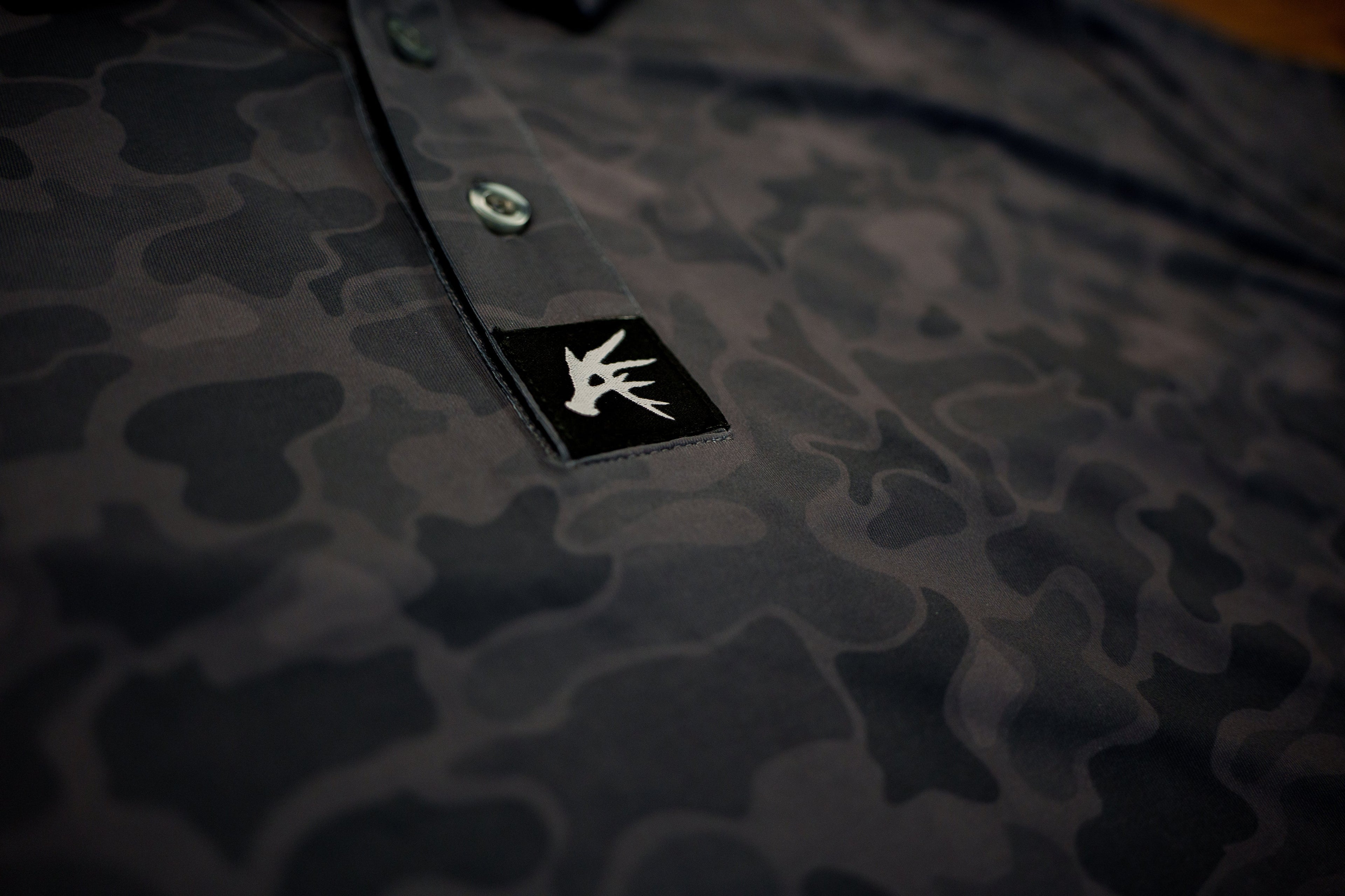 7.Black Marsh Duck Camo Golf Polo
