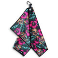 T.Tiki Totem Golf Towel | 24” x 16” Microfiber Towel | Magnetic Clip & Carabiner | Premium Golf Accessory