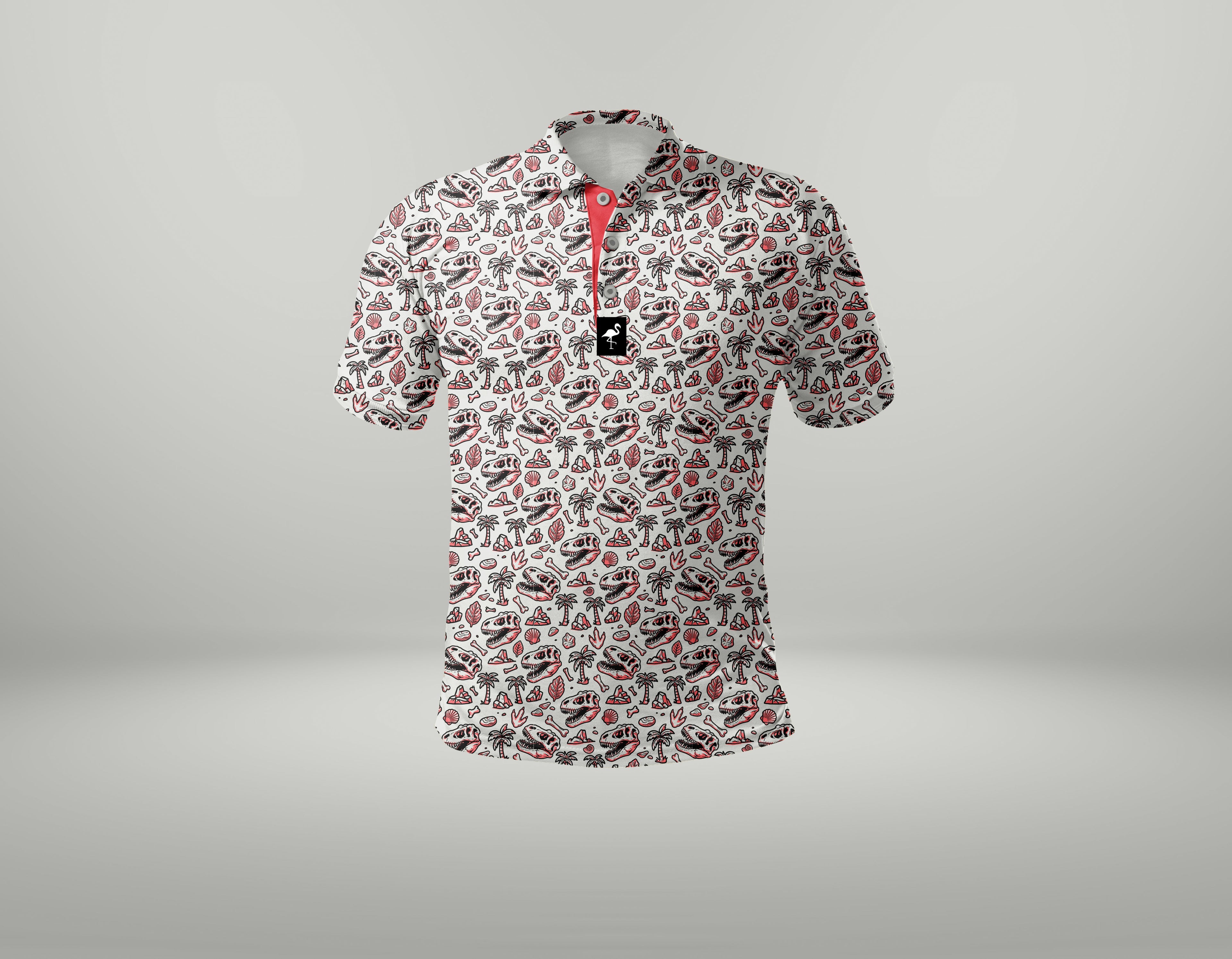 AM.Men's Fossil Fairway Golf Polo | Performance Stretch Golf Shirt | Moisture-Wicking Athletic Polo