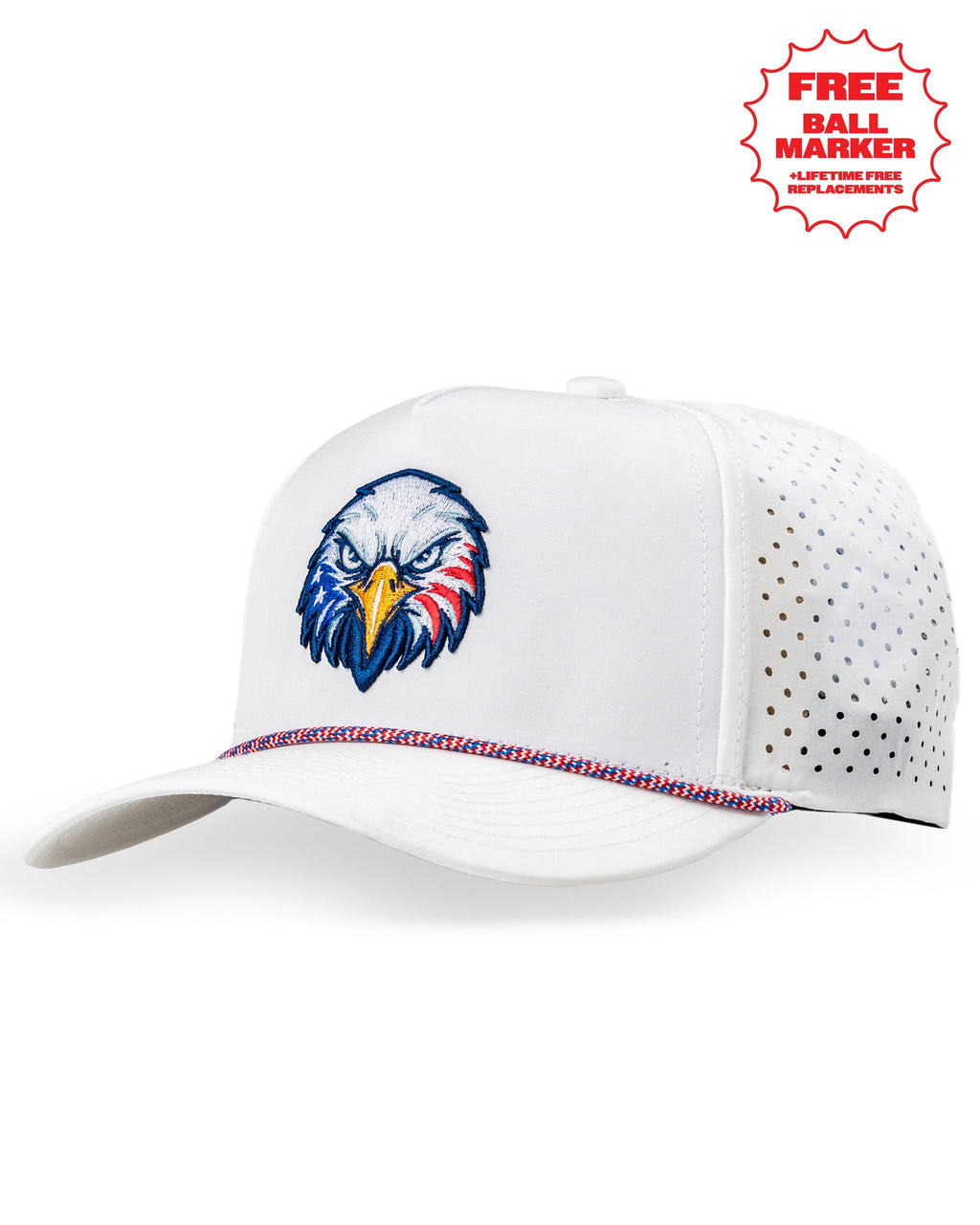 A.Perforated Rope Hat - Independence Eagle