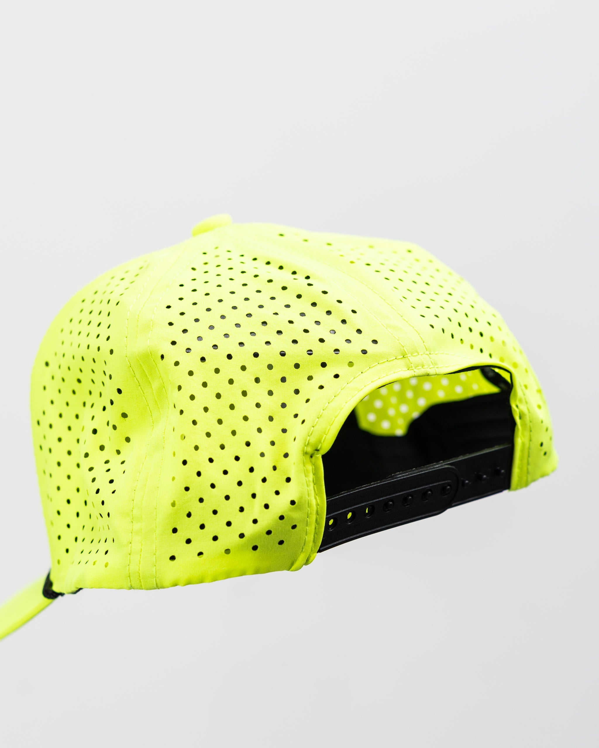 A.Perforated Rope Hat - Highlighter Yellow