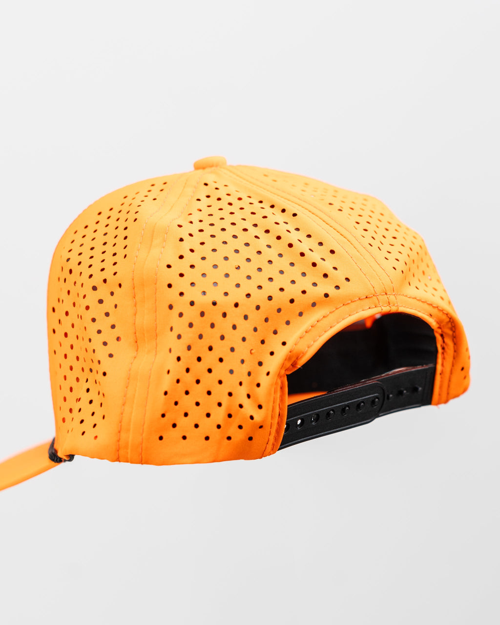 A.Perforated Rope Hat - Highlighter Orange