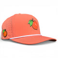 7.1Just Peachy Golf Hat | Snapback Cap | Built-in Magnetic Ball Marker Holder + Marker Included | Adjustable Peach