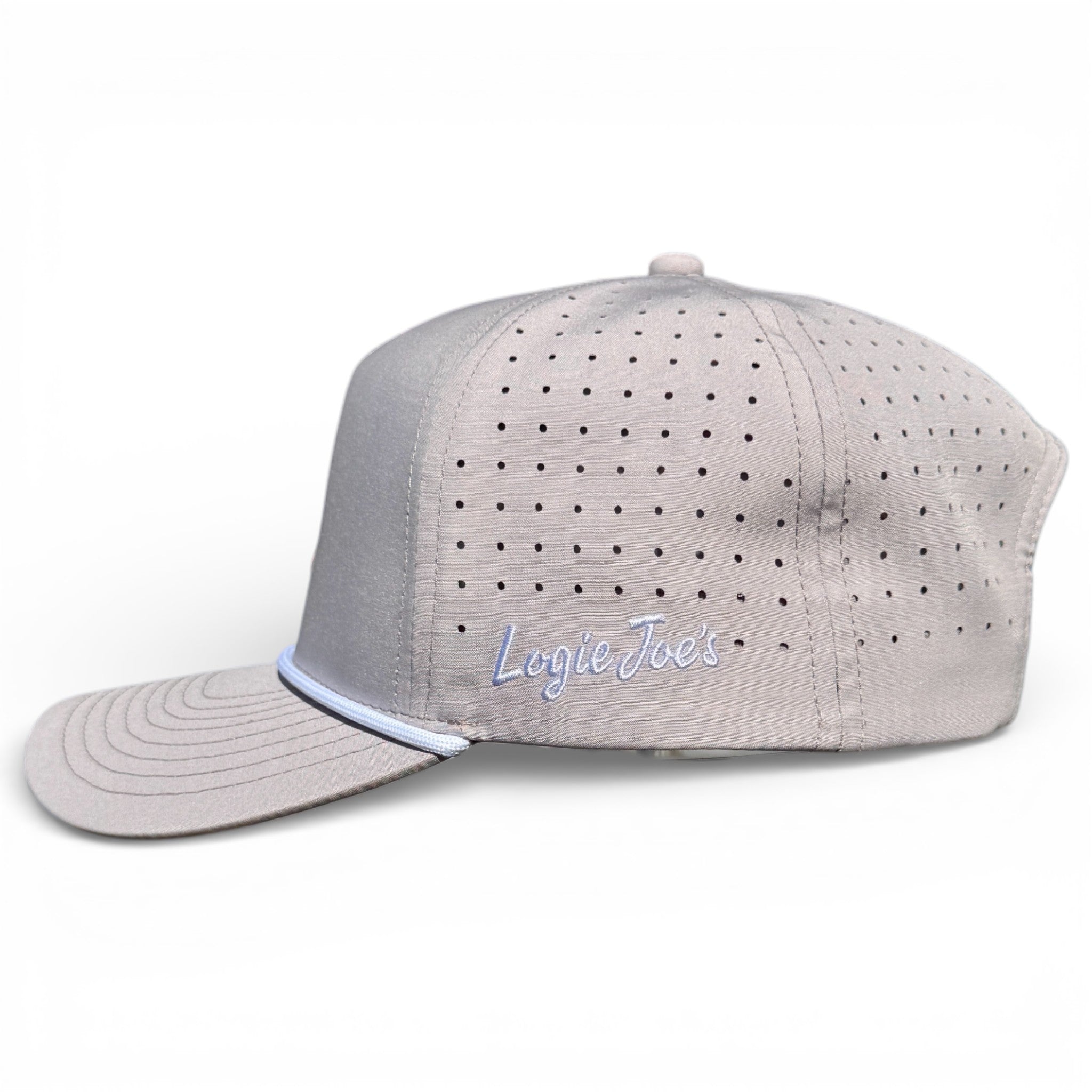 7.1Golf Neon Arrow Sign Golf Hat | Snapback Cap | Built-in Magnetic Ball Marker Holder + Marker Included | Adjustable Light Gray