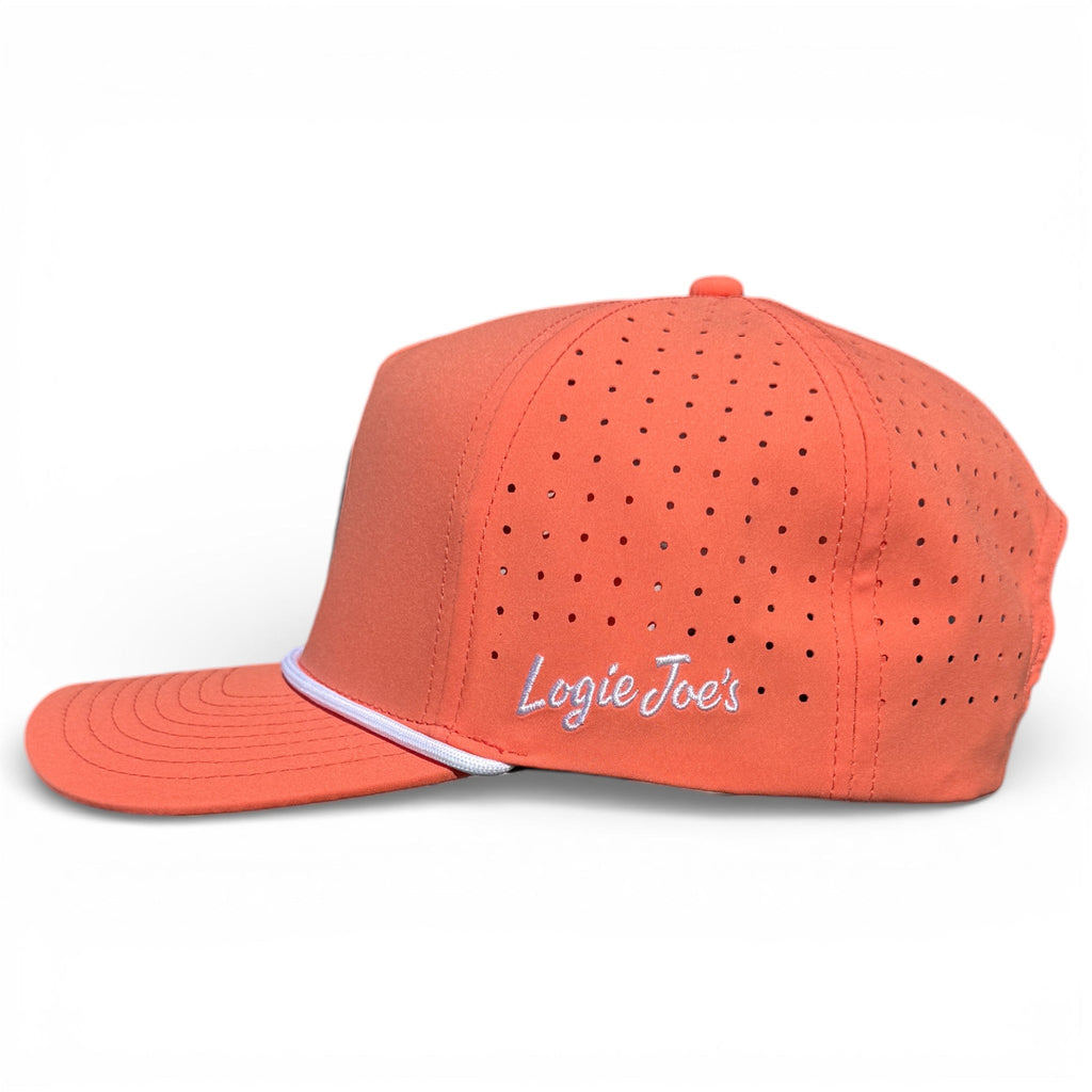 7.1Just Peachy Golf Hat | Snapback Cap | Built-in Magnetic Ball Marker Holder + Marker Included | Adjustable Peach
