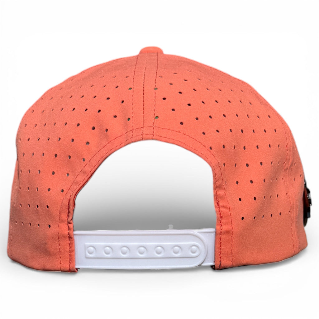 7.1Just Peachy Golf Hat | Snapback Cap | Built-in Magnetic Ball Marker Holder + Marker Included | Adjustable Peach