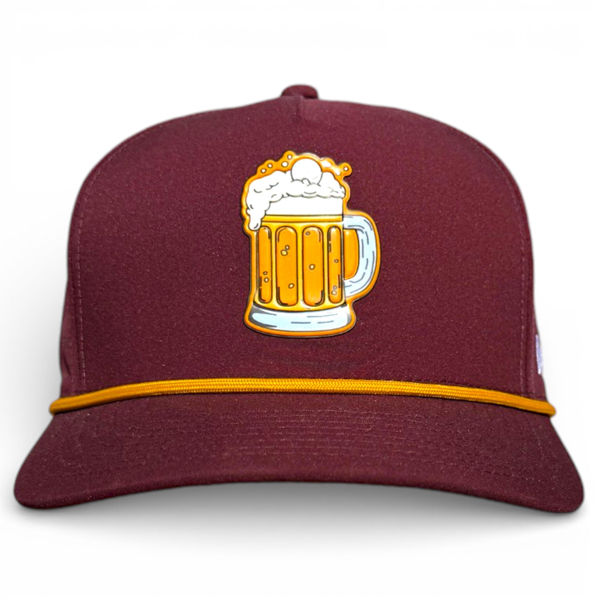 7.1Cold One Golf Hat | Snapback Cap | Built-in Magnetic Ball Marker Holder + Marker Included | Adjustable | One Size