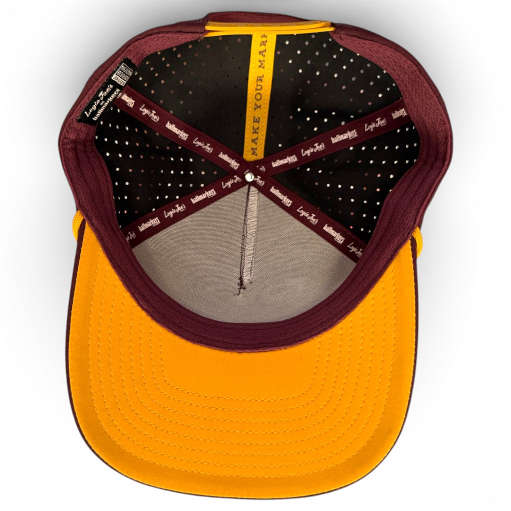 7.1Cold One Golf Hat | Snapback Cap | Built-in Magnetic Ball Marker Holder + Marker Included | Adjustable | One Size