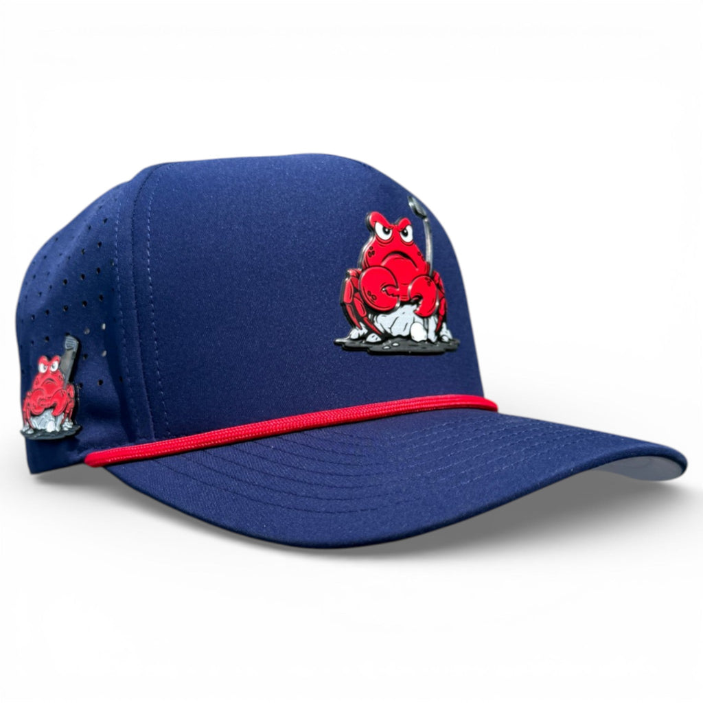 7.1Crab Trap Golf Hat | Snapback Cap | Built-in Magnetic Ball Marker Holder + Marker Included | Adjustable | One Size