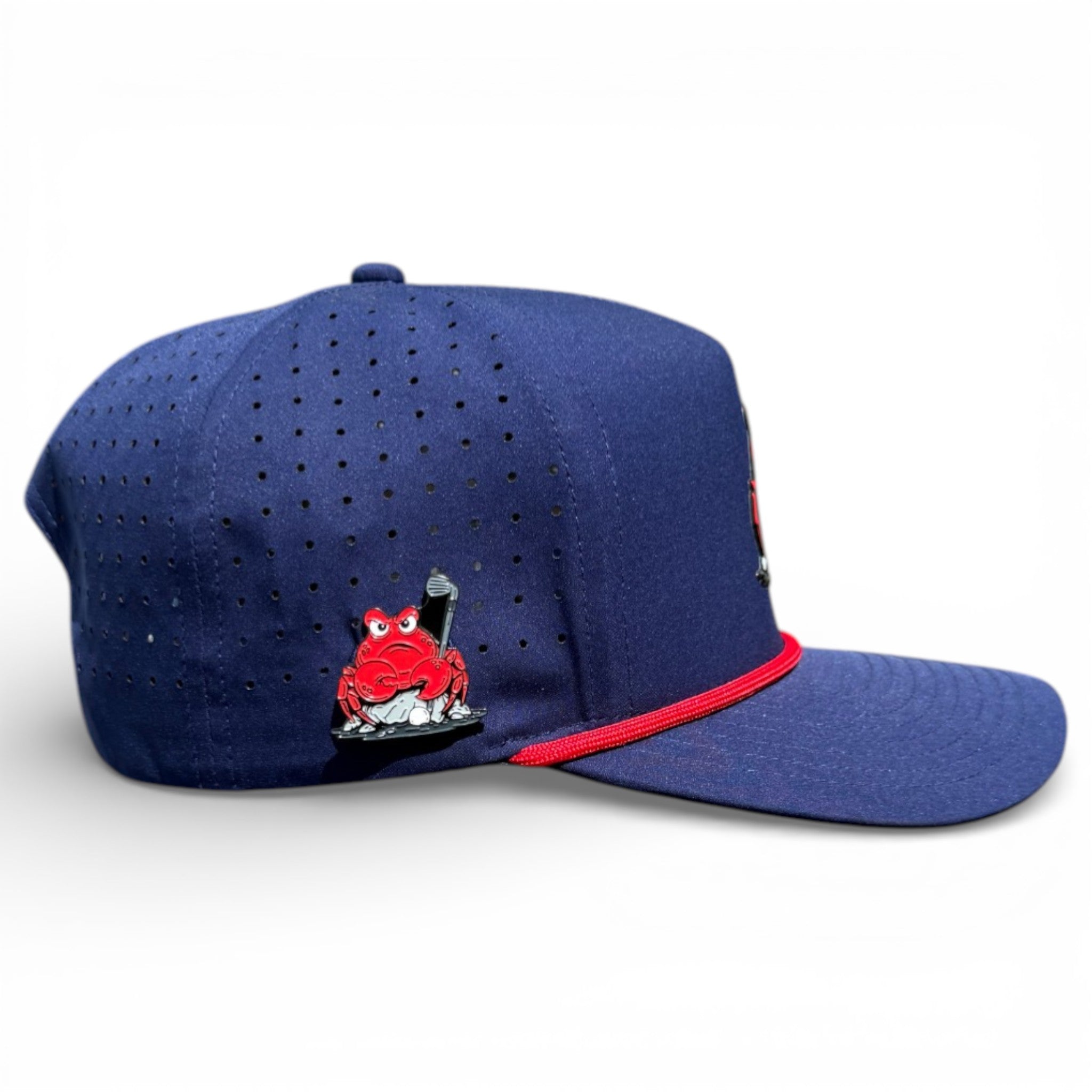 7.1Crab Trap Golf Hat | Snapback Cap | Built-in Magnetic Ball Marker Holder + Marker Included | Adjustable | One Size