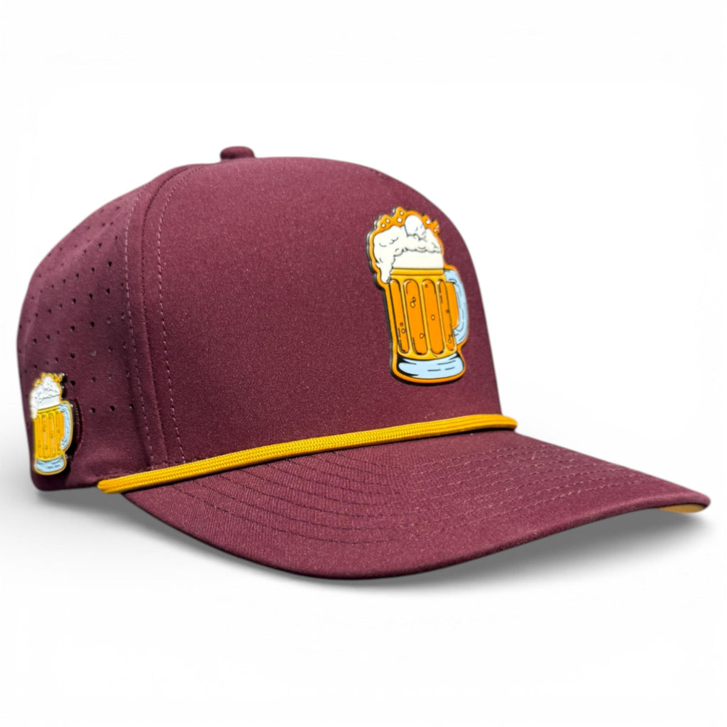 7.1Cold One Golf Hat | Snapback Cap | Built-in Magnetic Ball Marker Holder + Marker Included | Adjustable | One Size