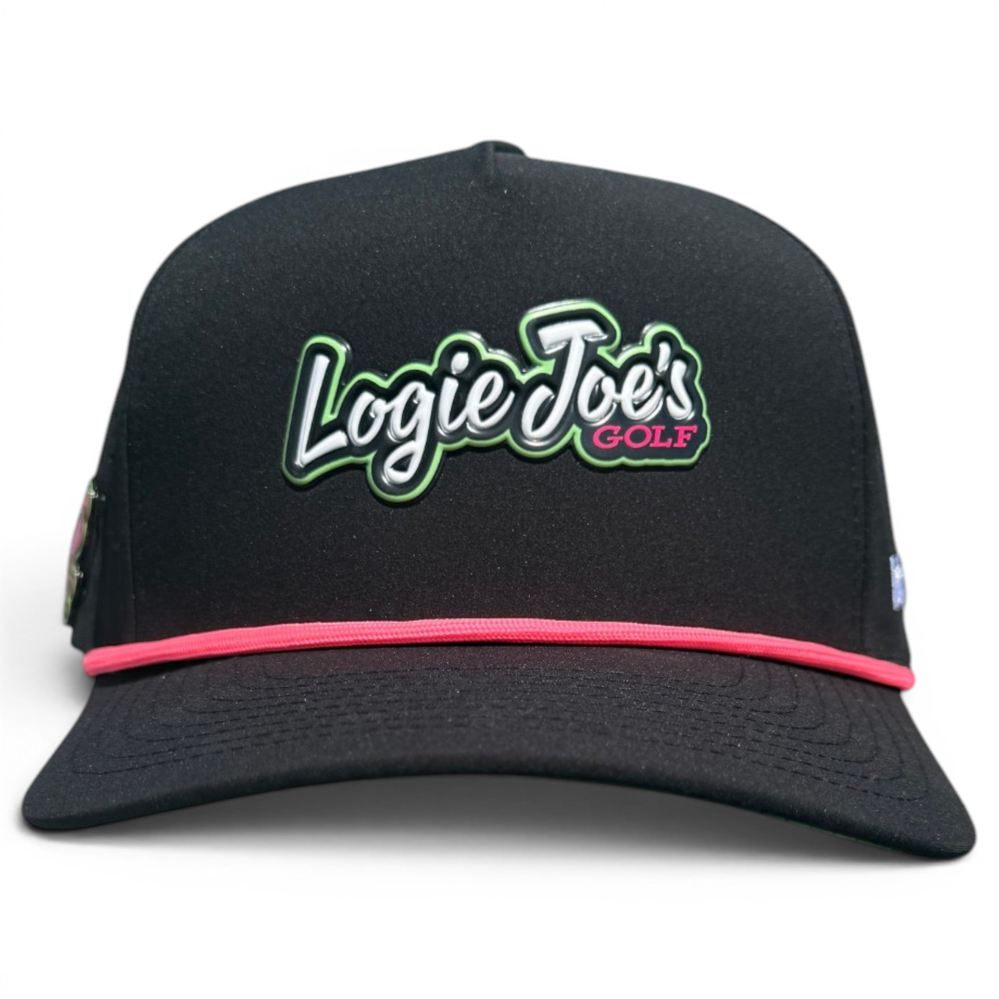 A.Logie Joe’s "Classic" Golf Hat | Snapback Cap | Built-in Magnetic Ball Marker Holder + Marker Included | Adjustable Script Logo