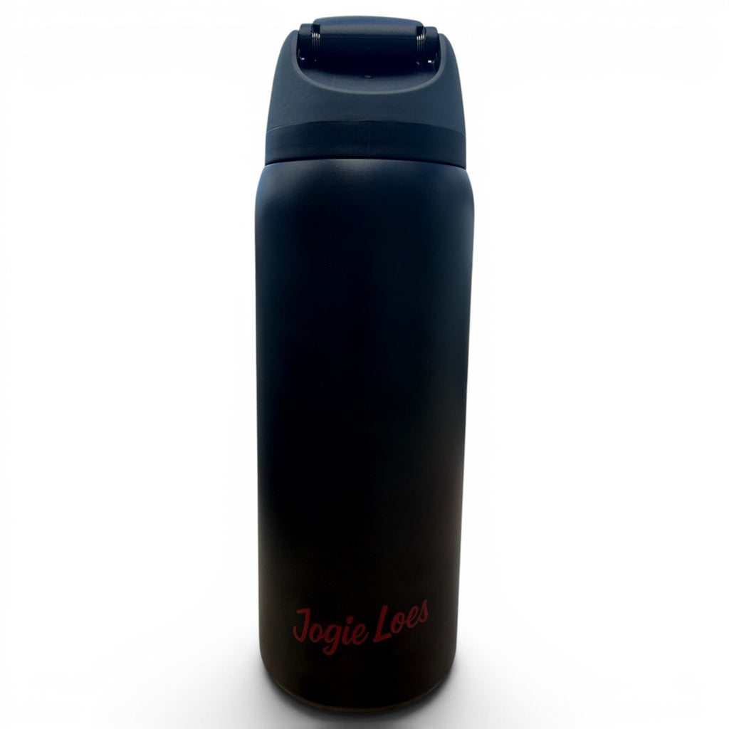 H.Jogie Loe's Hydration Bottle | 32oz Insulated Stainless Steel | Flip Straw Lid w/ Handle