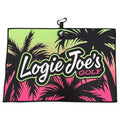 T.Neon Palms Golf Towel | 24” x 16” Microfiber Towel | Magnetic Clip & Carabiner | Premium Golf Accessory