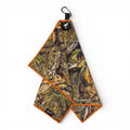 T.Woodland Camo Golf Towel | Premium Double-Sided Microfiber | Heavy-Duty Magnetic Towel with Carabiner Clip | 24 x 16 in
