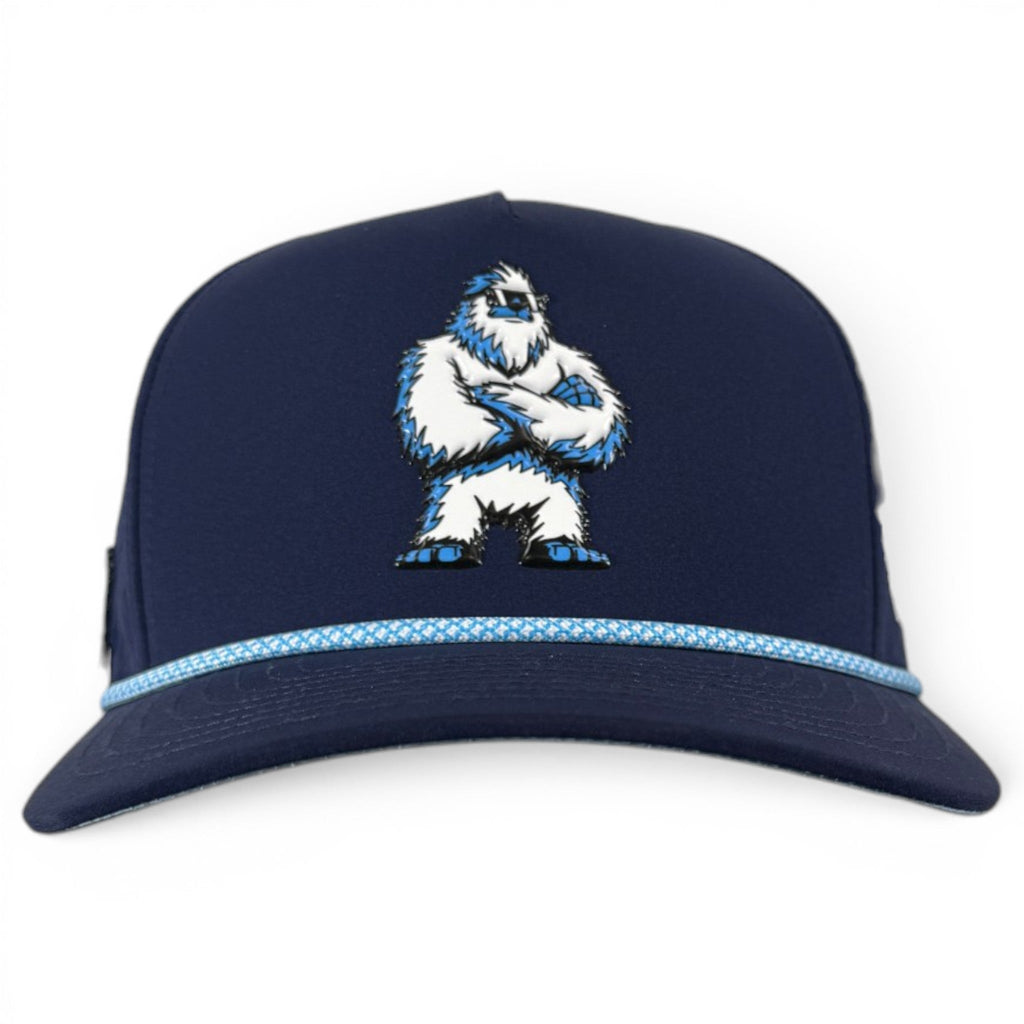 A.Zero Chill Yeti Golf Hat | Snapback Cap | Built-in Magnetic Ball Marker Holder + Marker Included | Adjustable Navy Abominable Snowman