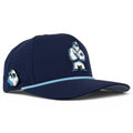 A.Zero Chill Yeti Golf Hat | Snapback Cap | Built-in Magnetic Ball Marker Holder + Marker Included | Adjustable Navy Abominable Snowman