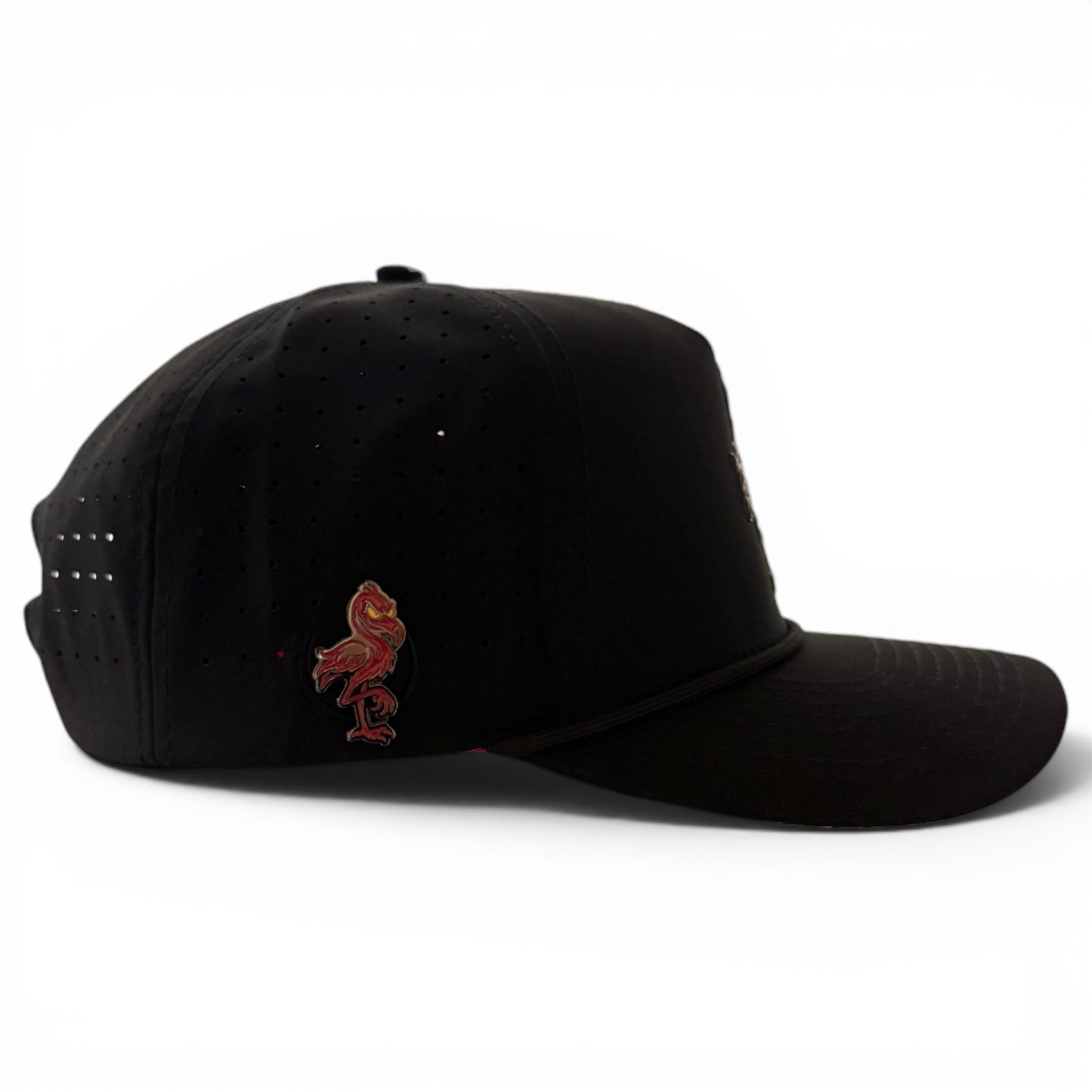 A.Jogie Loe's Flamingo Golf Hat | Snapback Cap | Built-in Magnetic Ball Marker Holder + Marker Included | Adjustable Flamingo