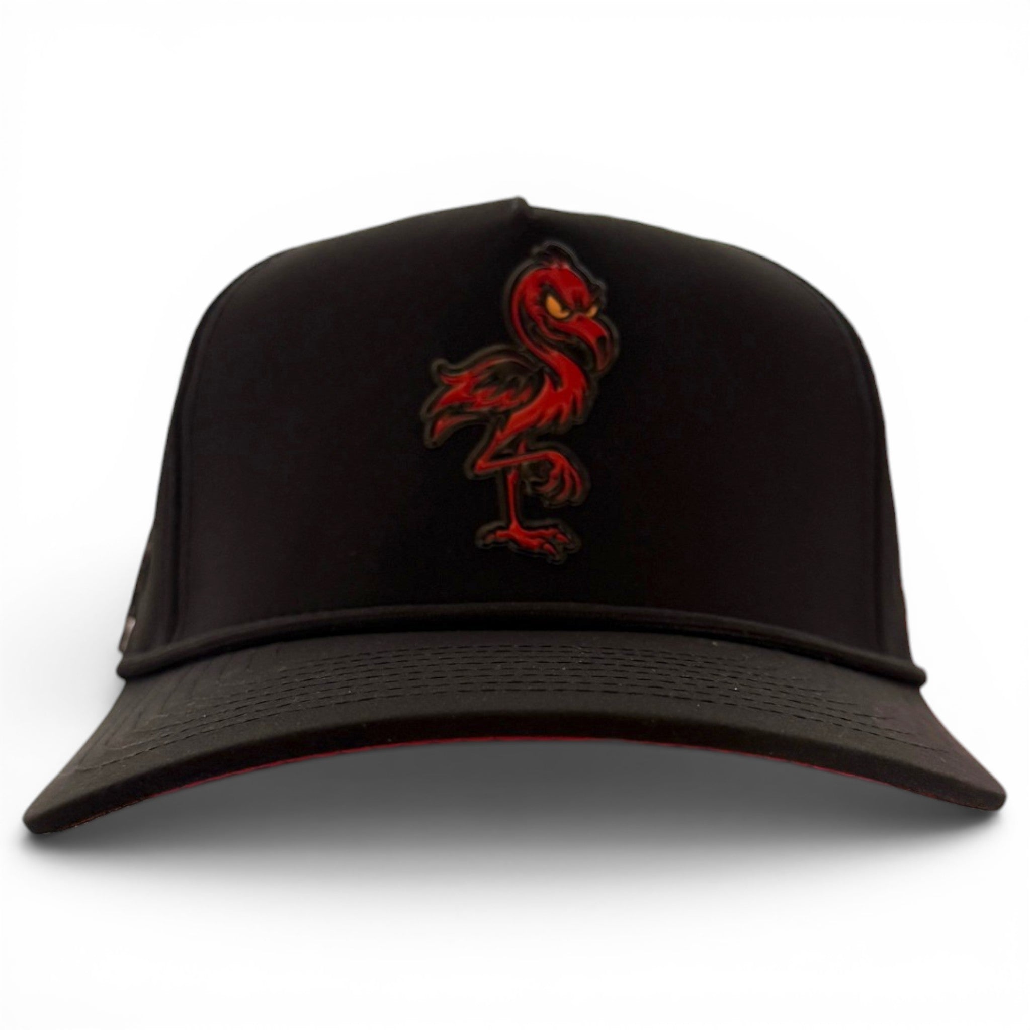 A.Jogie Loe's Flamingo Golf Hat | Snapback Cap | Built-in Magnetic Ball Marker Holder + Marker Included | Adjustable Flamingo