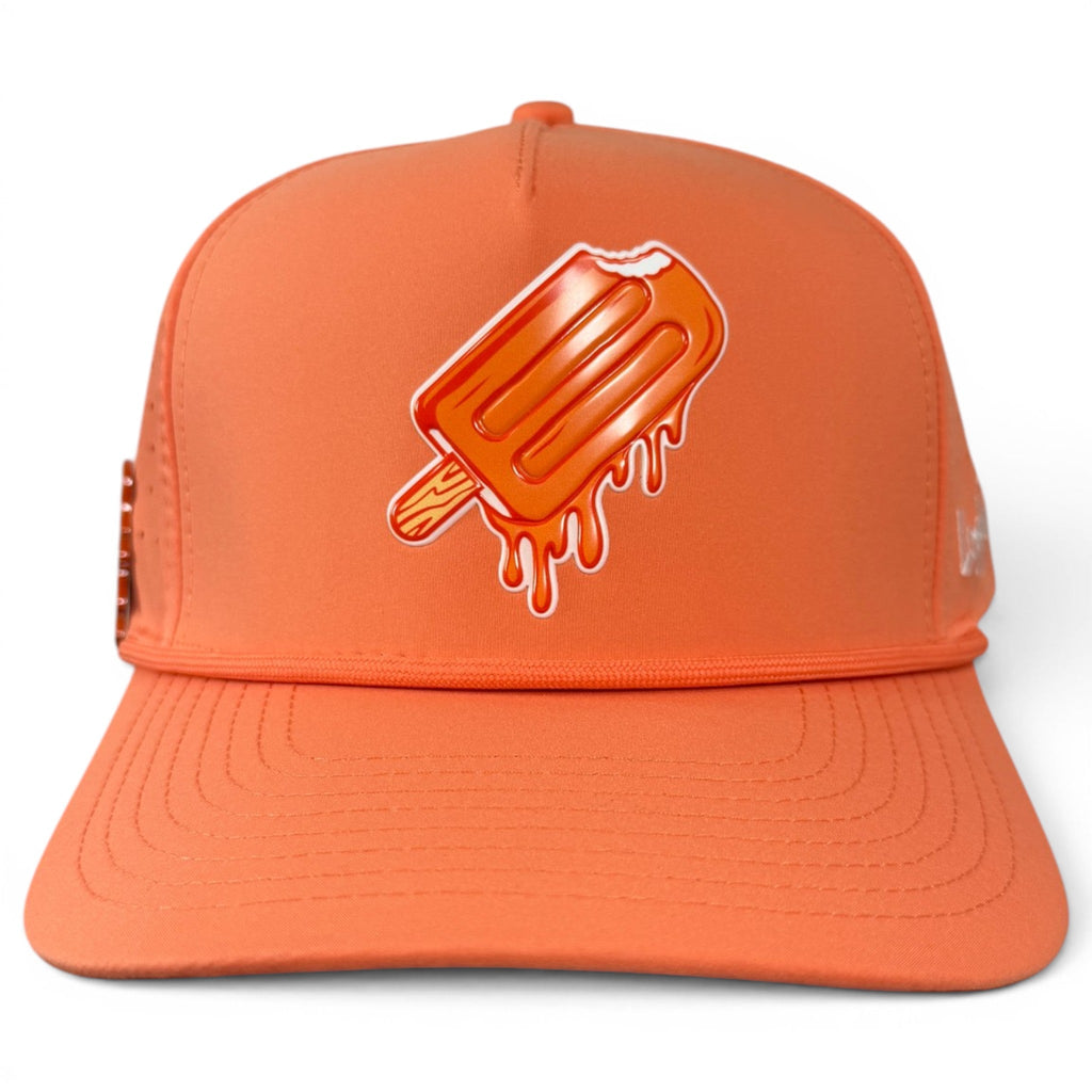 A.Orange Dream Golf Hat | Snapback Cap | Built-in Magnetic Ball Marker Holder + Marker Included | Adjustable