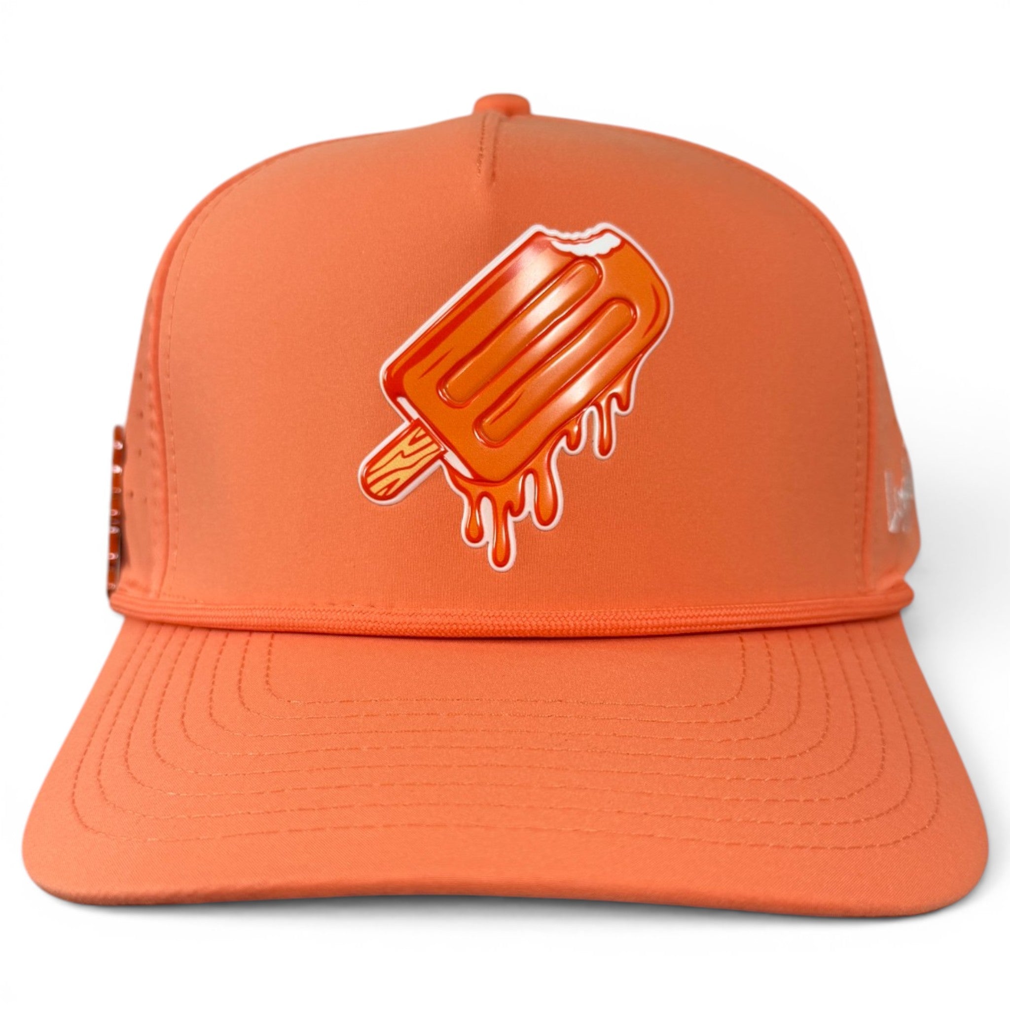 A.Orange Dream Golf Hat | Snapback Cap | Built-in Magnetic Ball Marker Holder + Marker Included | Adjustable