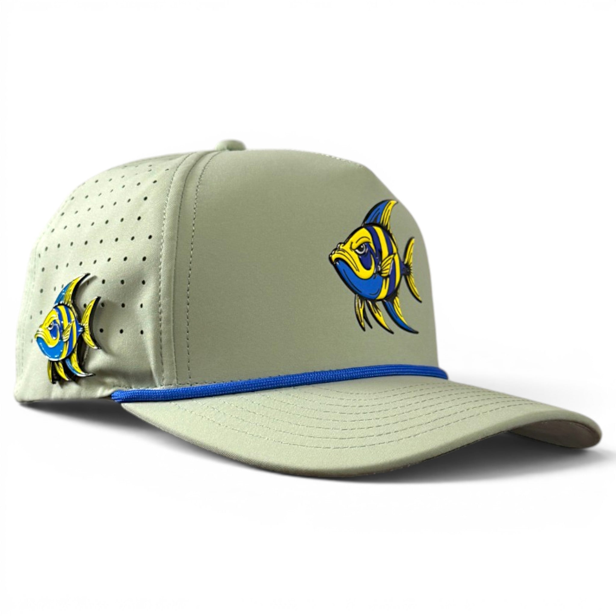 A.Angelfish Golf Hat | Snapback Cap | Built-in Magnetic Ball Marker Holder + Marker Included | Adjustable