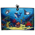T.Deep Blue Sea Golf Towel | 24” x 16” Microfiber Towel | Magnetic Clip & Carabiner | Premium Golf Accessory