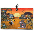 T.Safari Expedition: Lost Fairway Golf Towel | 24” x 16” Microfiber Towel | Magnetic Clip & Carabiner | Premium Golf Accessory