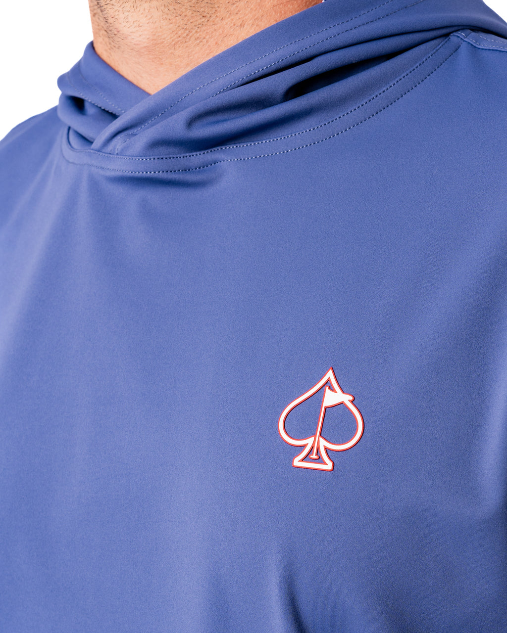 7. Performance Golf Hoodie - Wavy Stars and Stripes